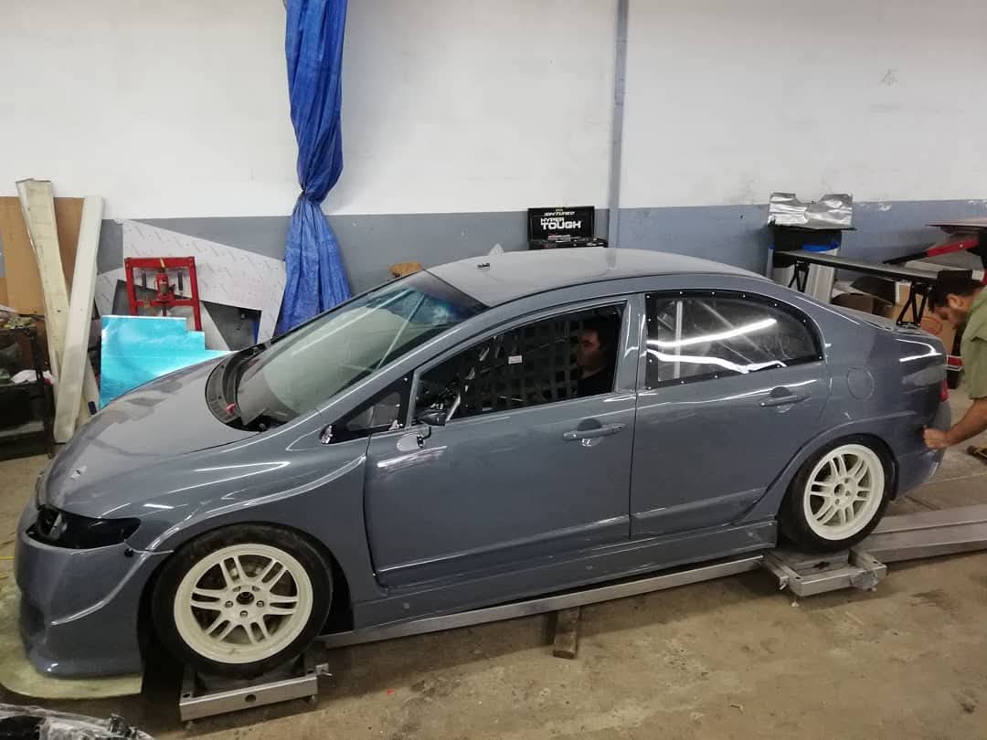 Fiberglass Widebody kit for Honda Civic FA5