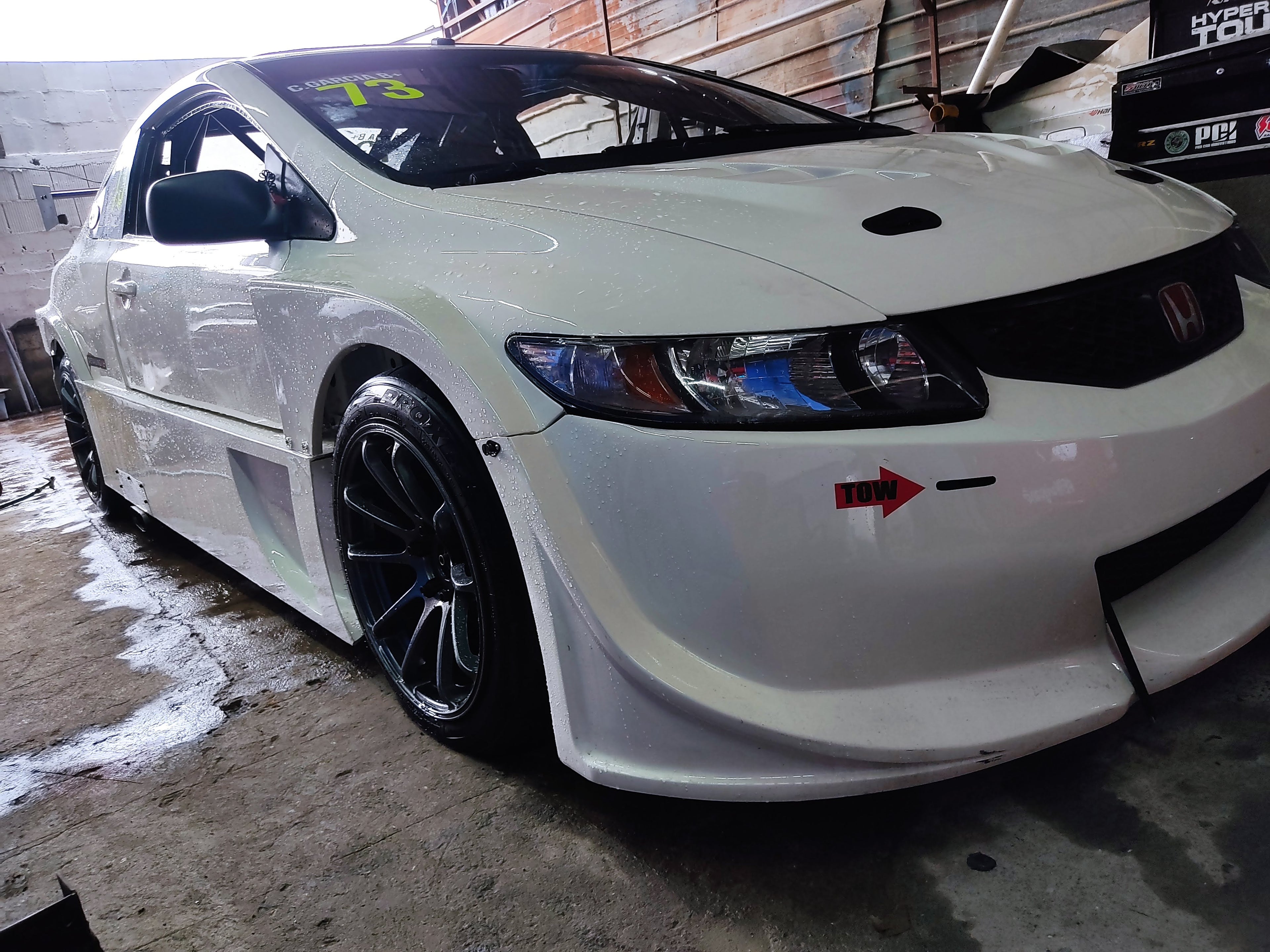 Fiberglass TC2000 widebody kit Honda Civic FG2