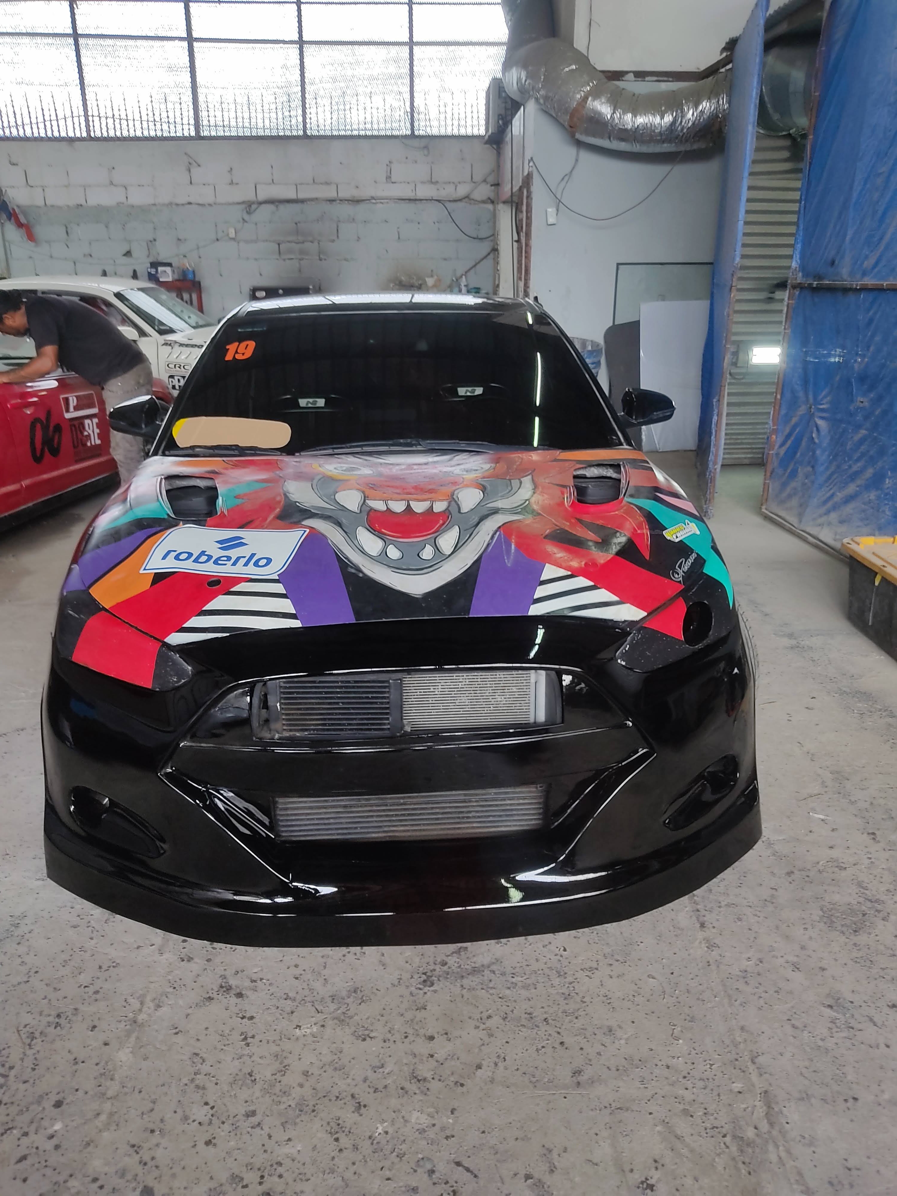 Fiberglass front bumper TCR style Hyundai Veloster